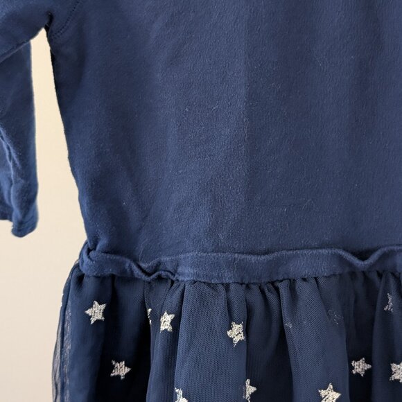 💚 2 for 20 💚 Carter’s Navy Star Tulle Skirt Dress – 4T - Picture 5 of 7